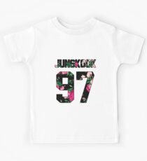 Jungkook - Bunte Blumen Kinder T-Shirt