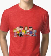 Peanuts, Charlie Brown, Snoopy Tri-blend T-Shirt