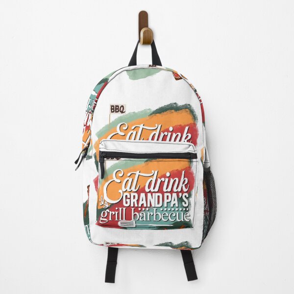 Item preview, eat drink grandpa's grill barbecue designed and sold by InnaMGraphic.