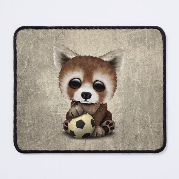 Item preview, Cute Baby Red Panda With Football Soccer Ball designed and sold by JeffBartels.