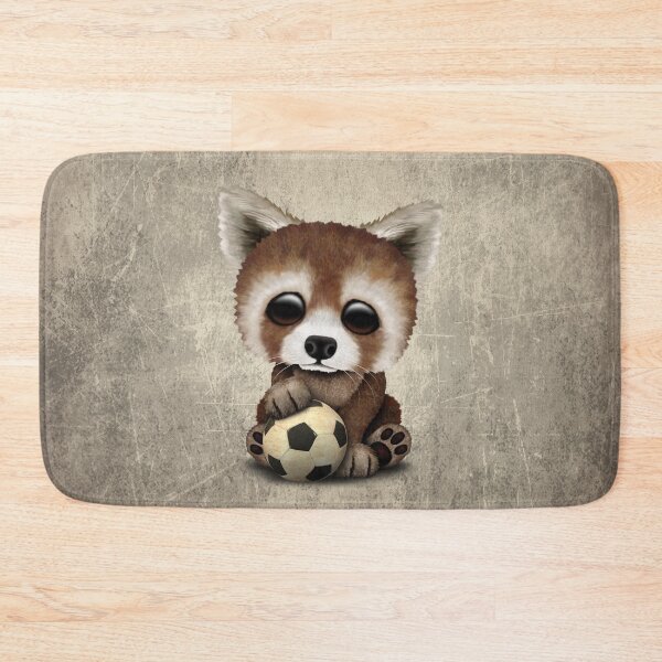 Item preview, Cute Baby Red Panda With Football Soccer Ball designed and sold by JeffBartels.