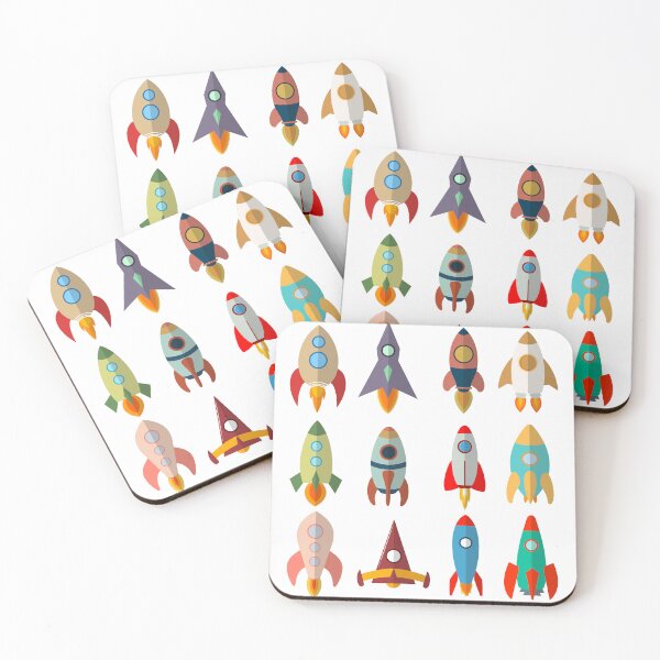 Item preview, Retro Rockets designed and sold by BlackbirdCC.