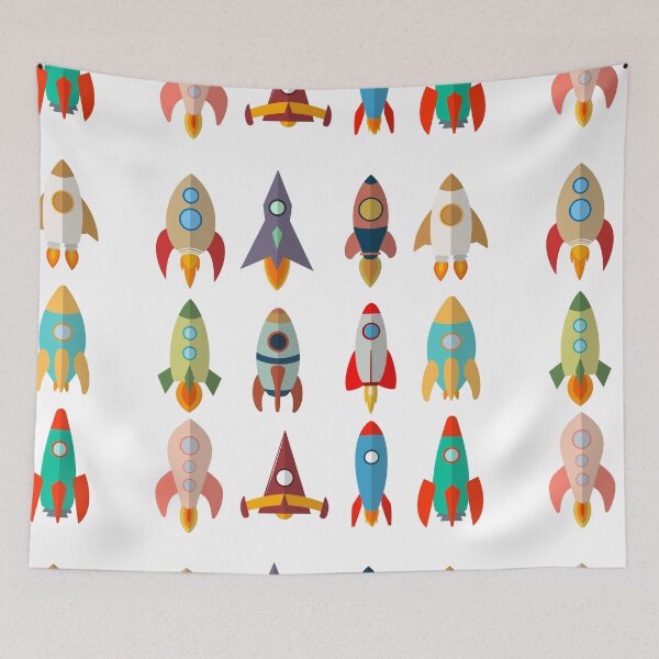 Item preview, Retro Rockets designed and sold by BlackbirdCC.
