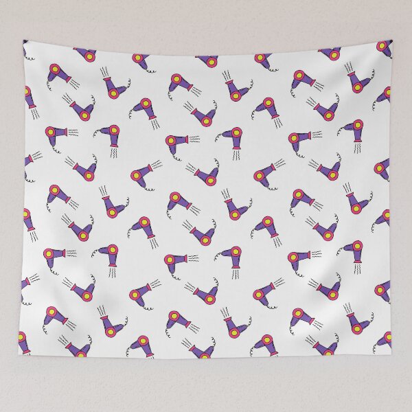 Item preview, hair dryer doodle pattern designed and sold by zizimentos.