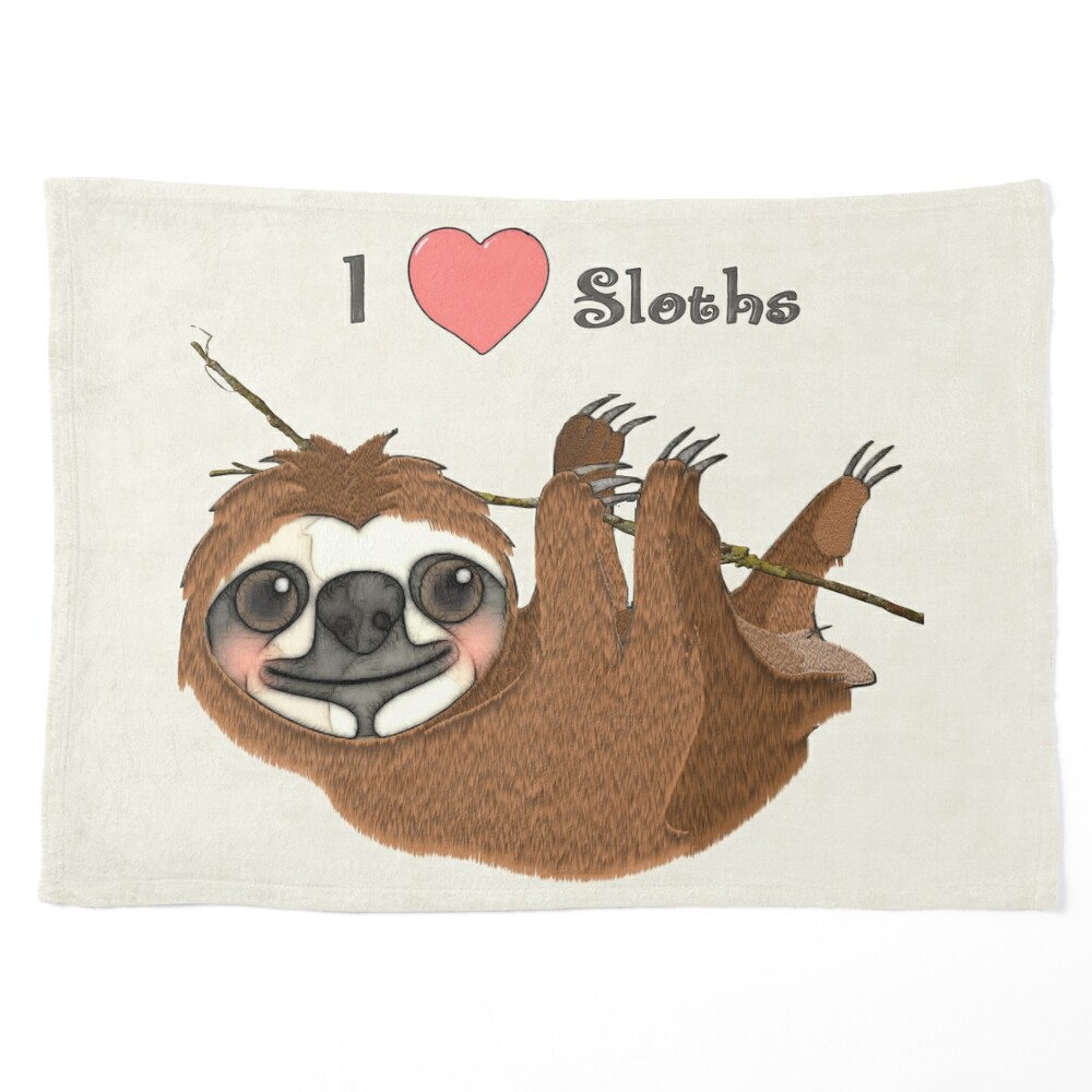 I Heart Sloths Baby Animals Poster for Sale by bohemianbound