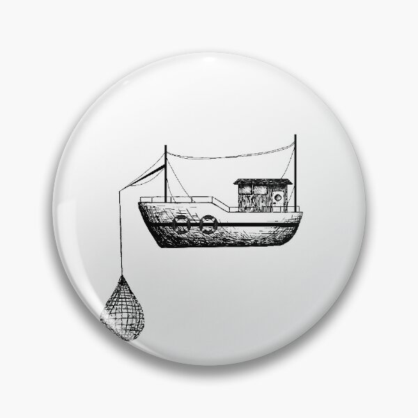 Item preview, Sketched Fishing Boat designed and sold by LexieRJ.