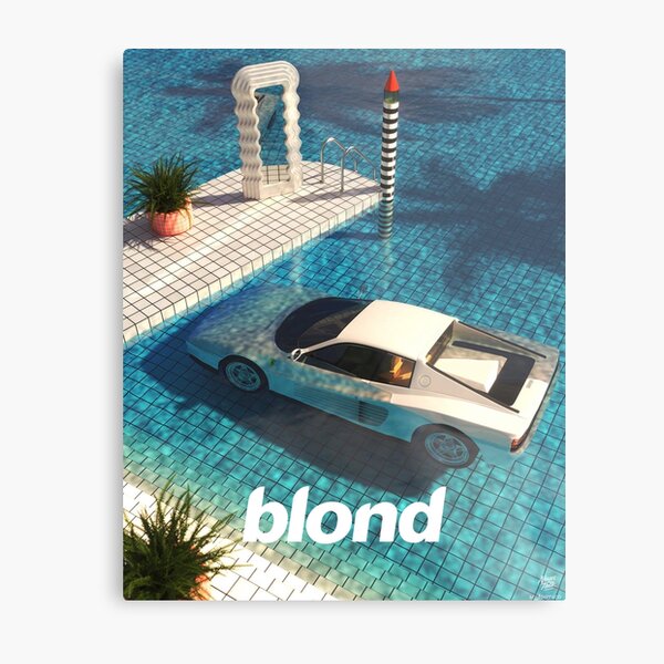 Frank Car sur la piscine Impression métallique