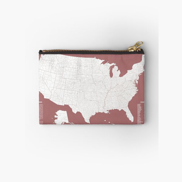 Item preview, the County Map - red designed and sold by Chaney Swiney.