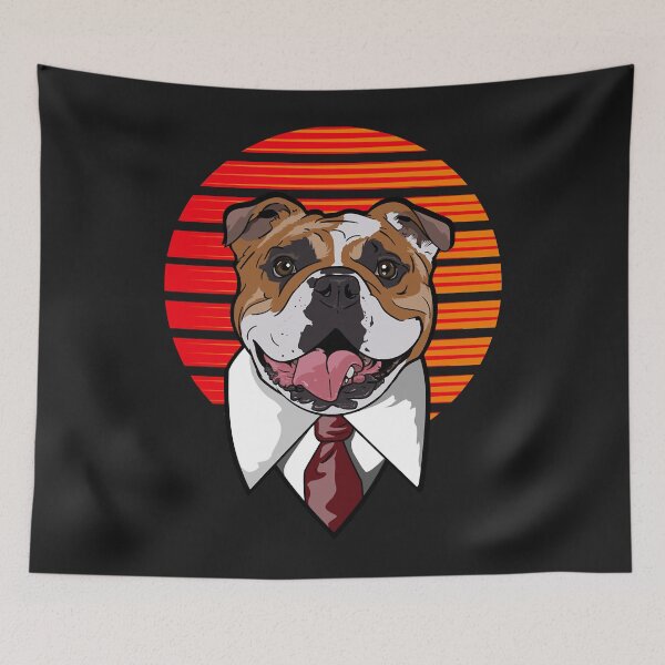 Item preview, cute bulldog comes to Work for Take your Dog to Work Day Long Sleeve designed and sold by luciaaljudith.