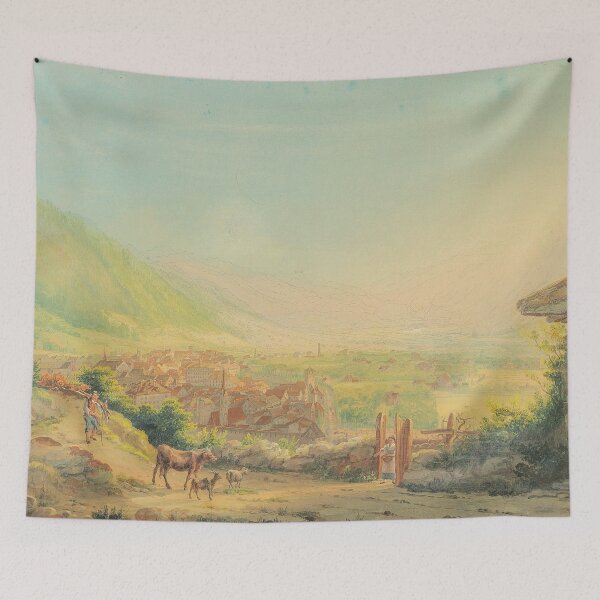 Item preview, Johann Heinrich Bleuler d. J. - A view of Chur and surrounding in canton Graubünden designed and sold by TeeARTHY.
