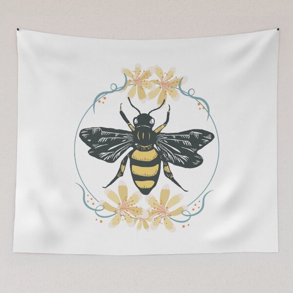 Item preview, vintage Manchester worker bee - flower manchester bee designed and sold by happy gift art.