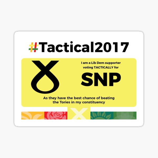 Lib Dem supporting SNP Sticker