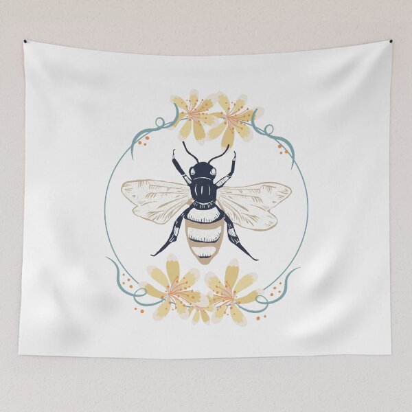 Item preview, vintage Manchester worker bee - flower manchester bee designed and sold by happy gift art.