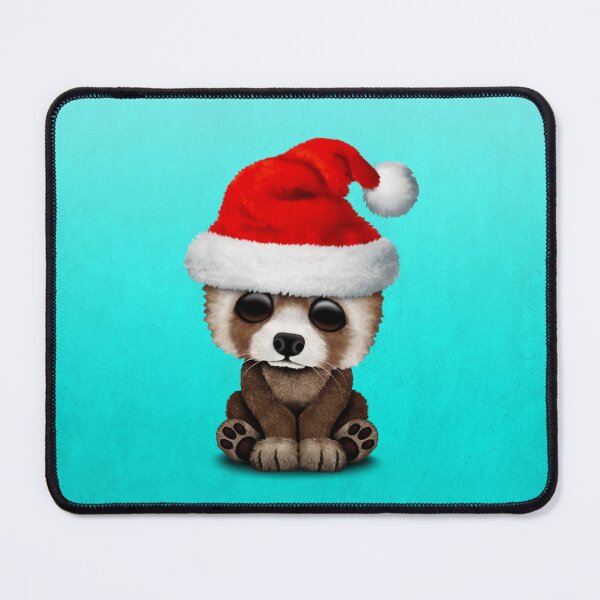 Item preview, Christmas Red Panda Wearing a Santa Hat designed and sold by JeffBartels.