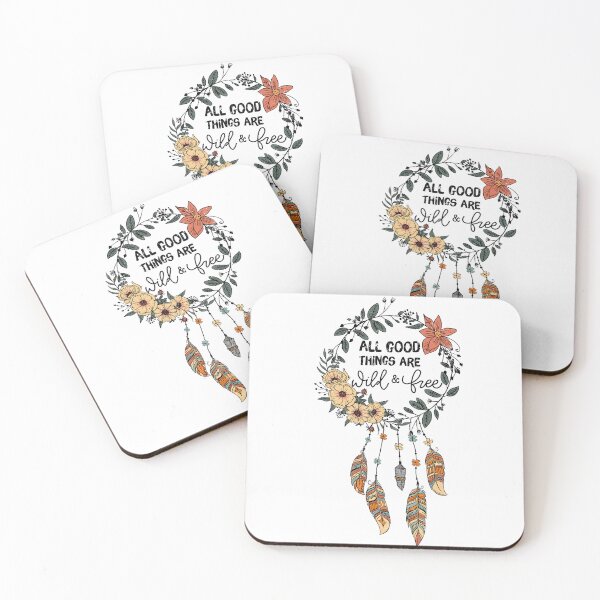 Item preview, All Good Things Are Wild and Free | Dream Catchy | Simple Quotes | Quote of the day | Stay positive quote  designed and sold by Beautiful  Habits.