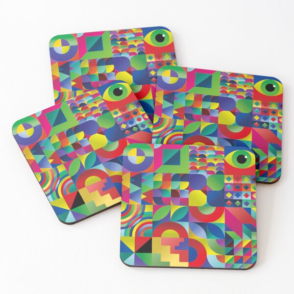 Item preview, Nice pop art geometric pattern with vibrant color designed and sold by NaresCreative.