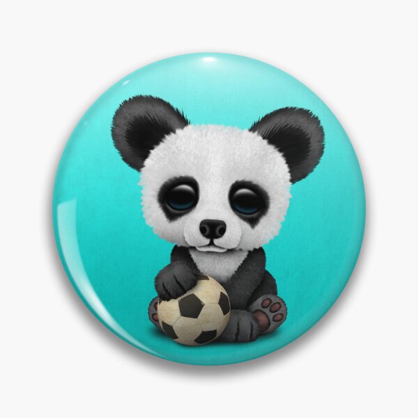 Item preview, Cute Baby Panda With Football Soccer Ball designed and sold by JeffBartels.