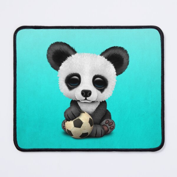 Item preview, Cute Baby Panda With Football Soccer Ball designed and sold by JeffBartels.