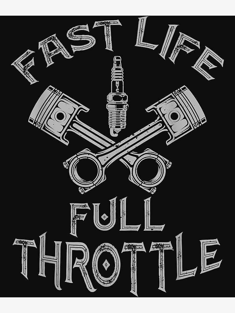"Fast Life Full Throttle Motorsports Motocross Quads ATVs" Poster for