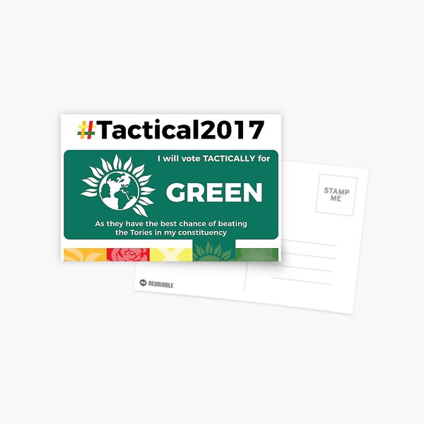Vote Green Tactically Postcard