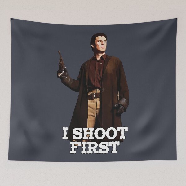 Item preview, Nathan Fillion I Shoot First, Unisex, S Womens Ladies Kids Graphic, Trending designed and sold by ErikYSTORE.