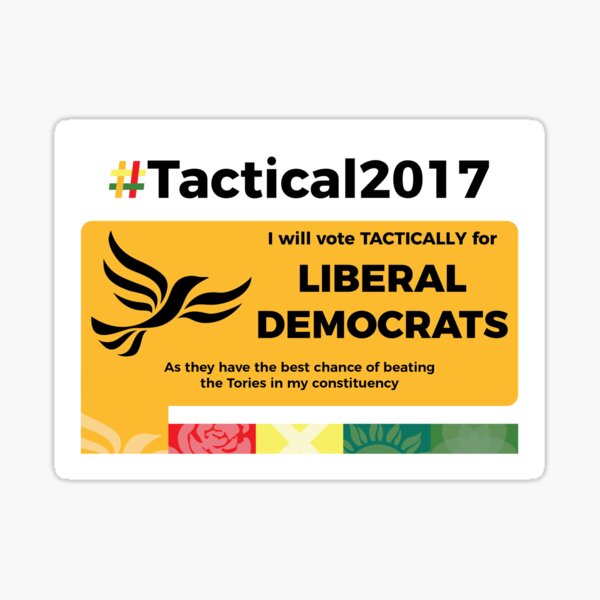 Vote Lib Dem Tactically Sticker