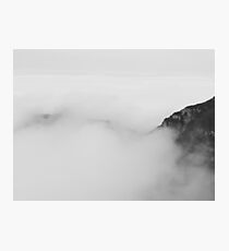 Minimal landscape in black and white Photographic Print