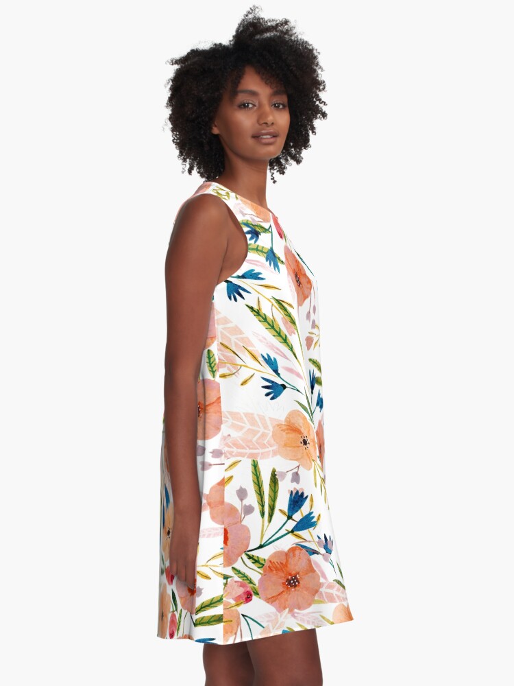 Alternate view of Floral Dance A-Line Dress