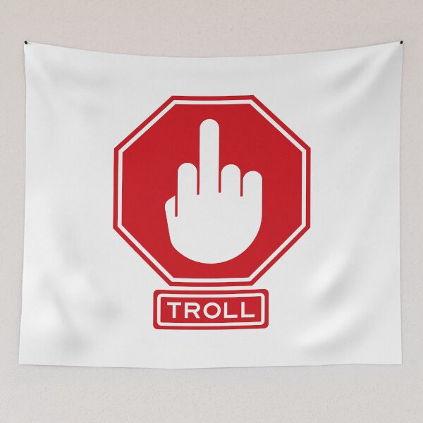 Item preview, Stop Trolling Sign designed and sold by Clusterfudge.