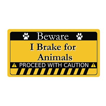 Funny car warning stickers, funny bumper decal for trucks