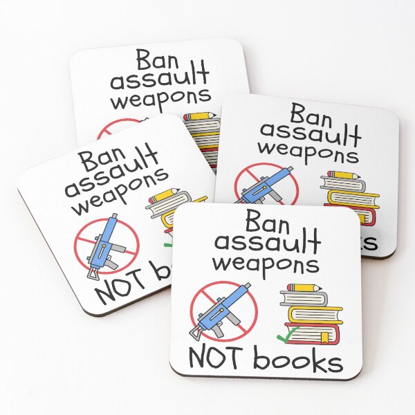Item preview, Ban Assault Weapons Not Books designed and sold by Unhinged Heather.