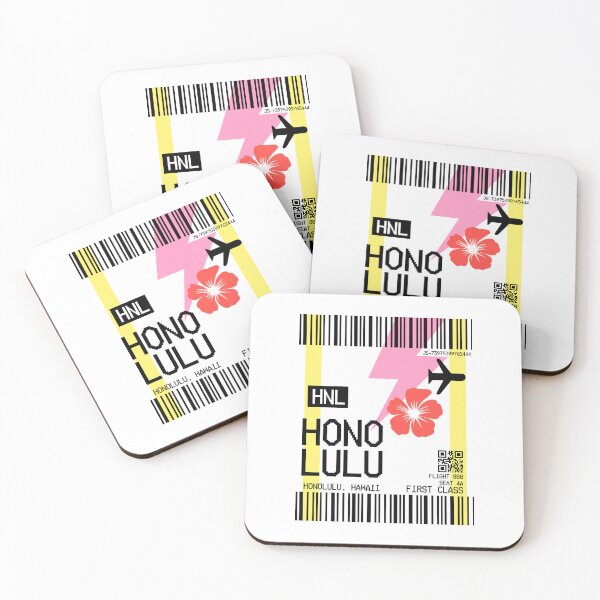 Item preview, HONOLULU plane ticket designed and sold by Julia Santos.