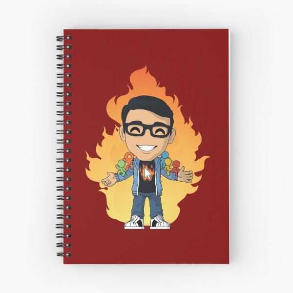 Item preview, Alan Becker Gaming avatar character on fire with stickman figures in shoulder   designed and sold by DecalDecor.