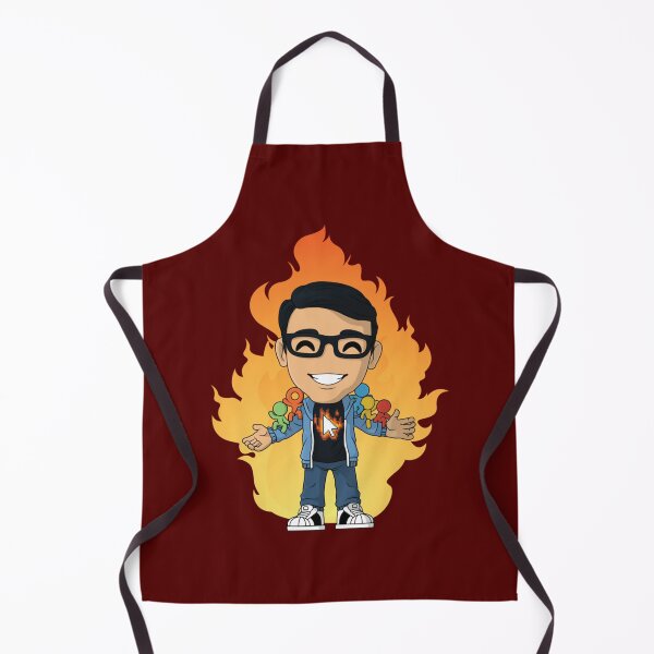 Item preview, Alan Becker Gaming avatar character on fire with stickman figures in shoulder   designed and sold by DecalDecor.