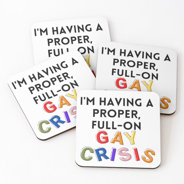Item preview, proper full on gay crisis designed and sold by BabyCupcakes.