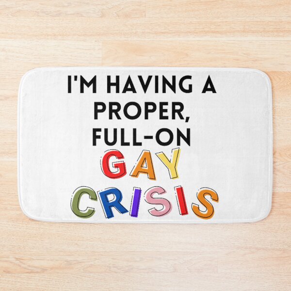 Item preview, proper full on gay crisis designed and sold by BabyCupcakes.