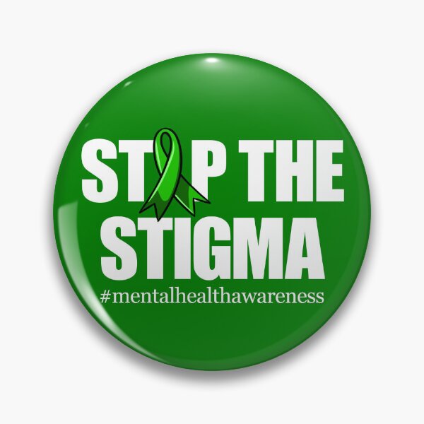 Item preview, Stop The Stigma Green Ribbon Mental Health Awareness Gear designed and sold by DynamicDesign.