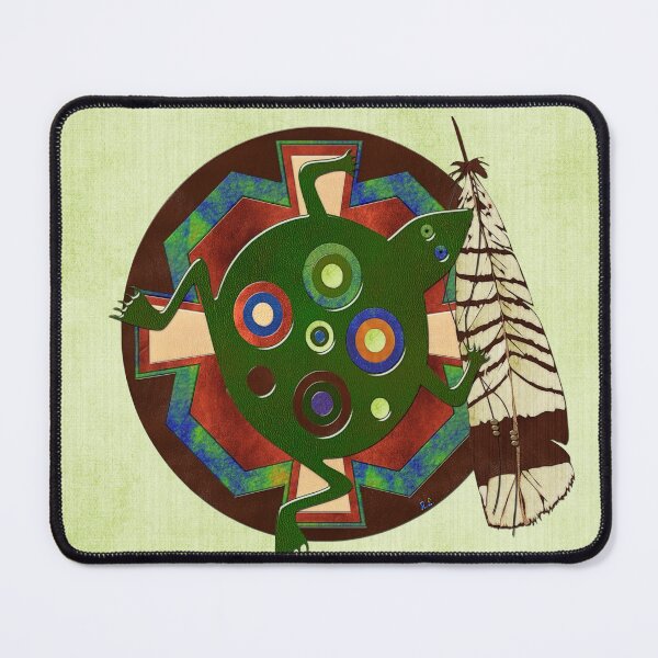 Item preview, Native American Folk Art Frog designed and sold by bohemianbound.