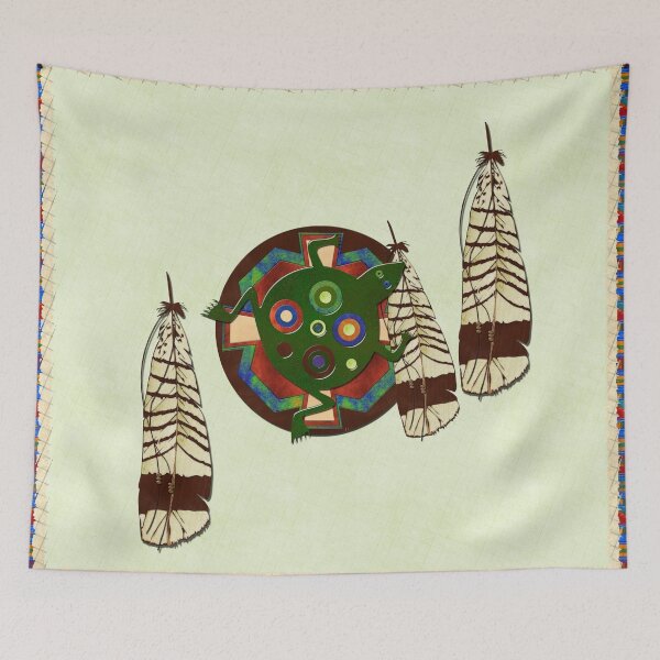 Item preview, Native American Folk Art Frog designed and sold by bohemianbound.