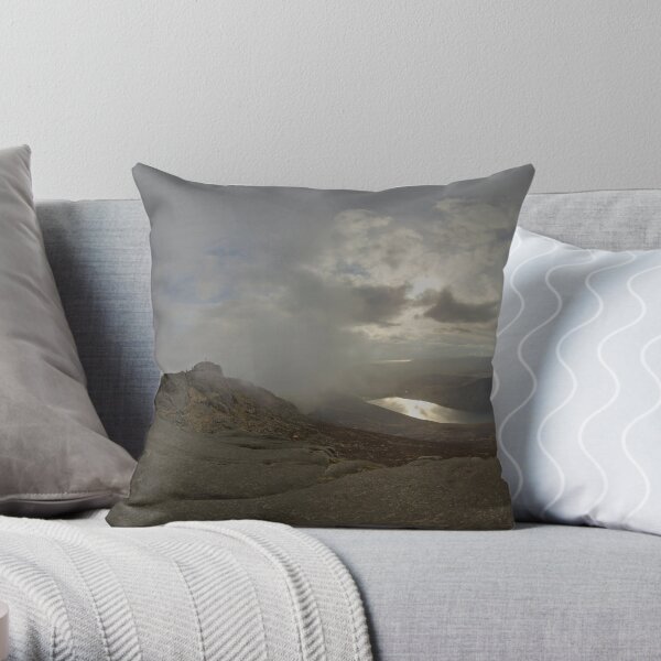 Panoramic View from Slieve Binnian Throw Pillow