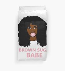 Borwn Suga Babe Afro Bettbezug