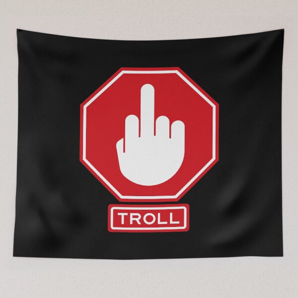 Artikelvorschau, Stop-Trolling-Schild entworfen und verkauft von Clusterfudge.
