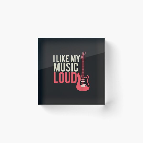 Item preview, I Like My Music Loud Guitar Music Inspired Apparel designed and sold by luciaaljudith.