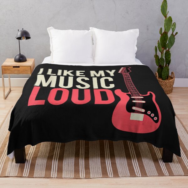 Item preview, I Like My Music Loud Guitar Music Inspired Apparel designed and sold by luciaaljudith.