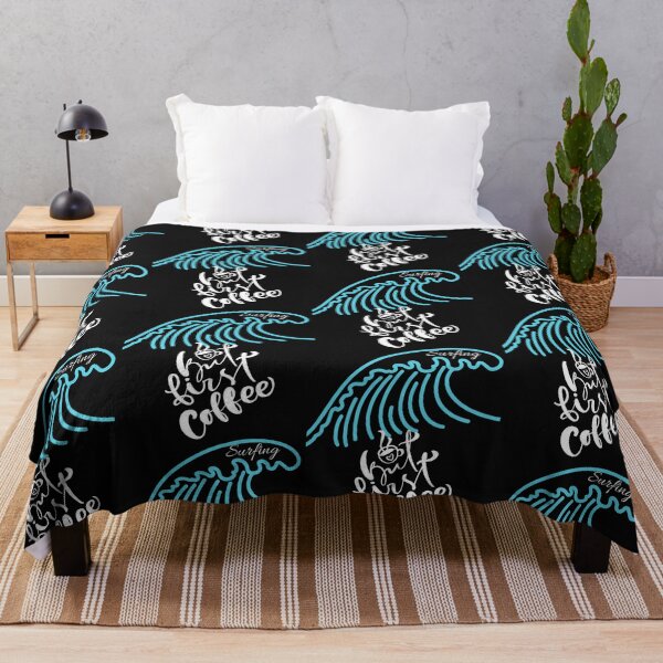 Item preview, Love surfing but first, Coffee designed and sold by Brewed Styles.