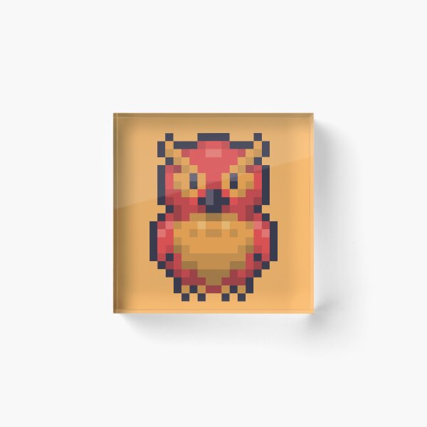 Item preview, Lil Red Pixel Owl  designed and sold by FlorenceDBadge.