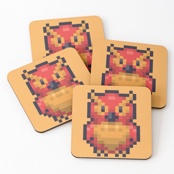 Item preview, Lil Red Pixel Owl  designed and sold by FlorenceDBadge.