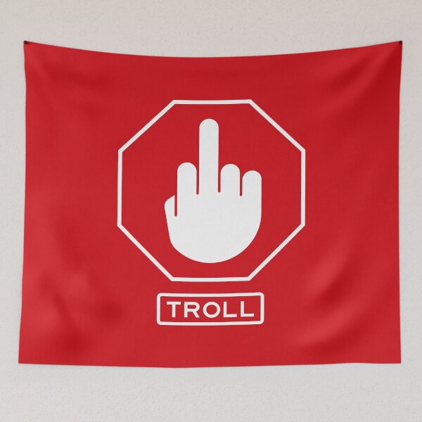 Artikelvorschau, Stop-Trolling-Schild entworfen und verkauft von Clusterfudge.