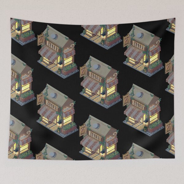 Item preview, Isometric bakery box at night designed and sold by Geraldine-N.