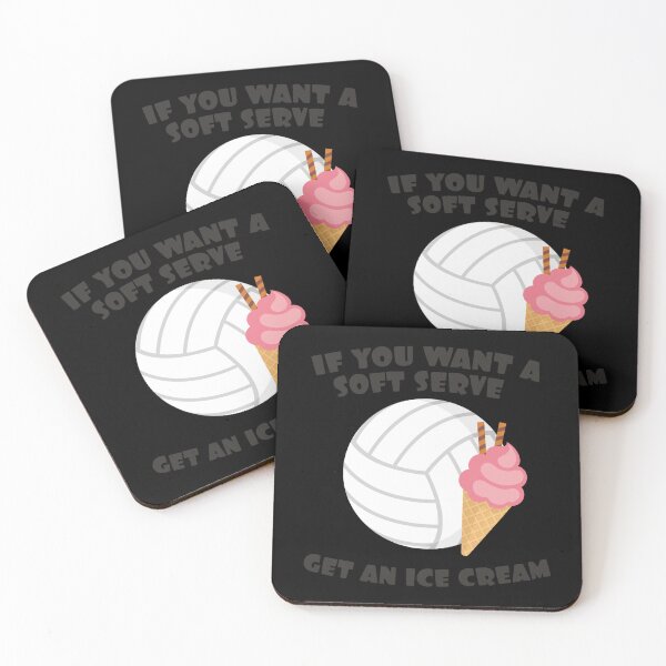 Item preview, Volleyballer Gift If You Want A Soft Serve Get An Ice Cream Gift Sticker designed and sold by contawana1s.